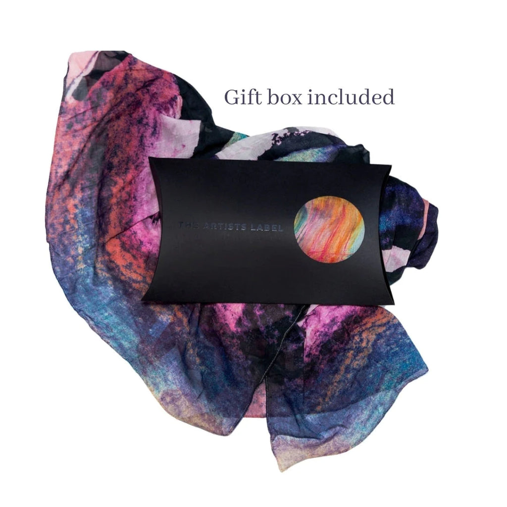 Bloom Theory Scarf by The Artists Label is currently available from Rawspice Boutique, South West Rocks.