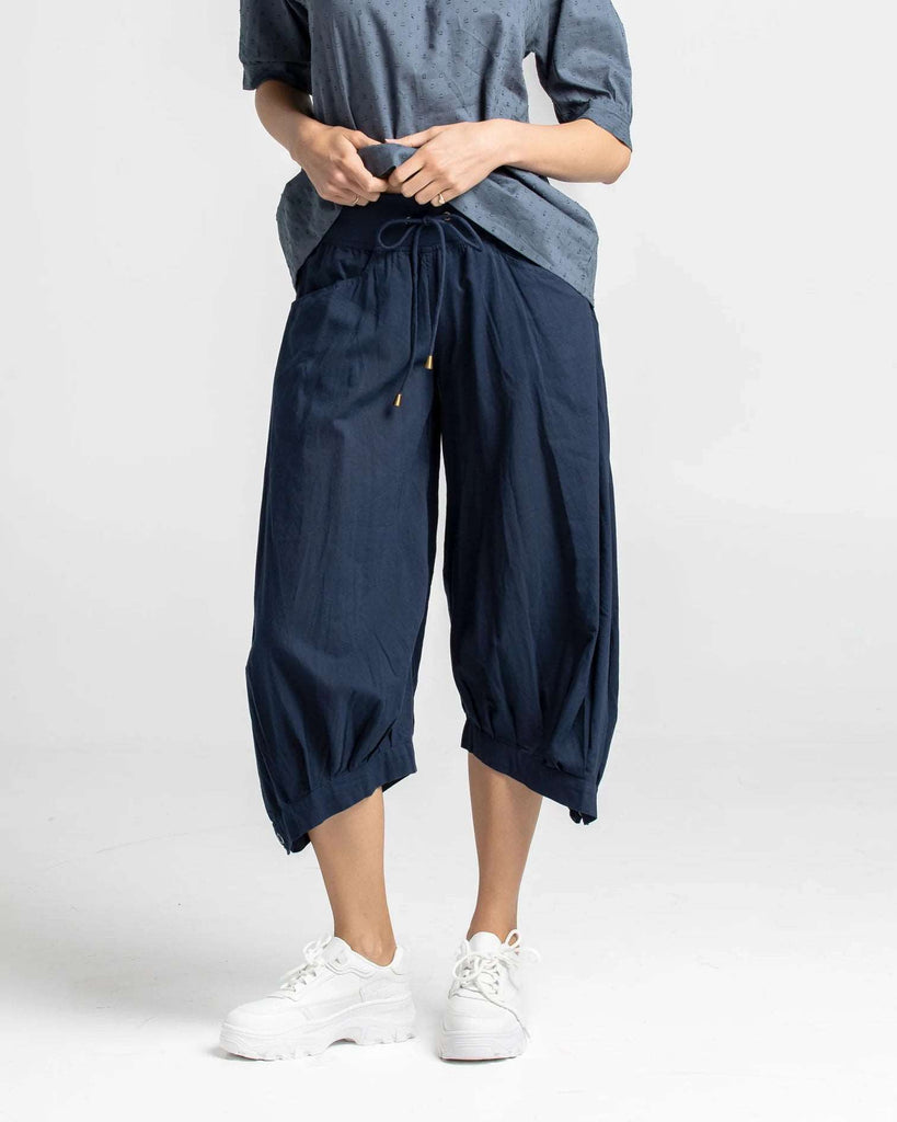 Guru Pant - Navy by Boom Shankar is available at Rawspice Boutique.