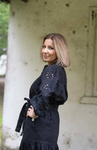 Bowie Linen Shirt - Black by Don't Tell My Husband is currently available at Rawspice Boutique, South West Rocks.