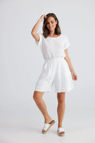 Captain Shorts - White by Holiday is currently available from Rawspice Boutique, South West Rocks.