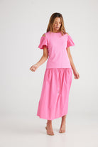 Caro Top - Hot Pink by Brave and True is currently available from Rawspice Boutique, South West Rocks.