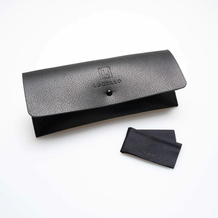 The Graduated Black WILLOW Sunglasses by LOCELLO are currently available at Rawspice Boutique.