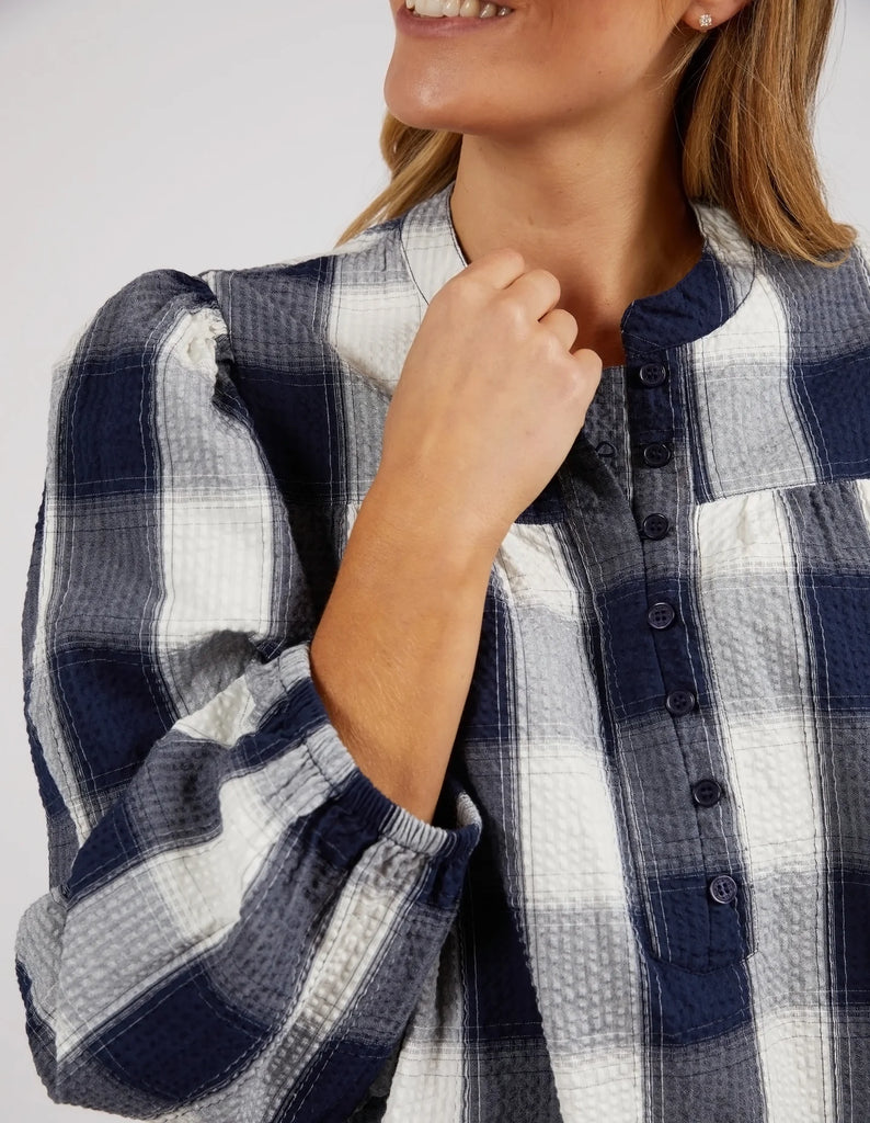 Cedar Check Blouse by Elm is currently available at Rawspice Boutique, South West Rocks. 