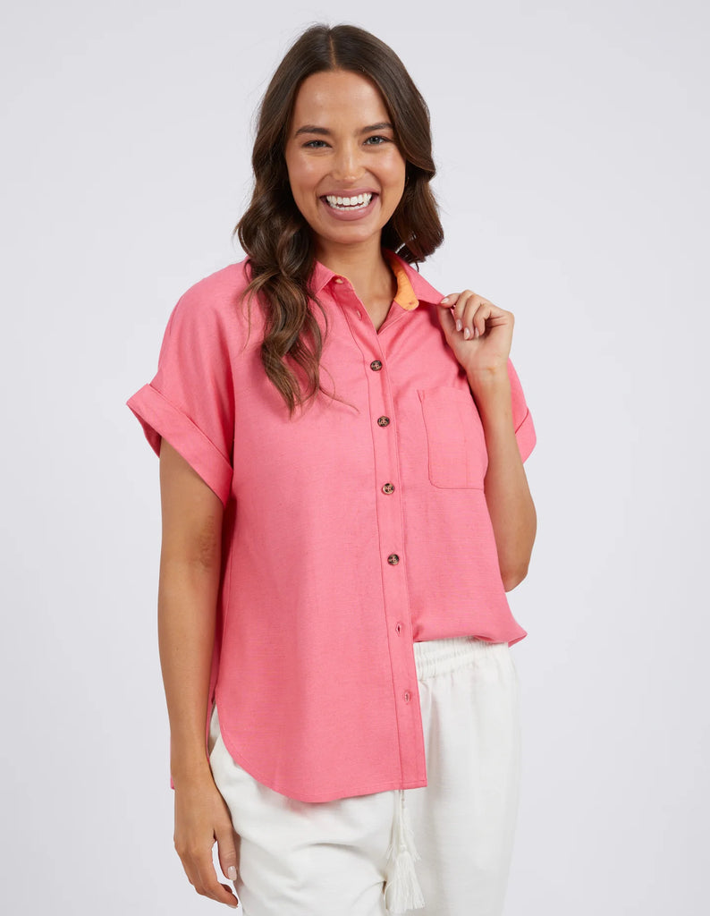 Clem Shirt Pink Lemonade by Elm is currently available at Rawspice Boutique, South West Rocks.