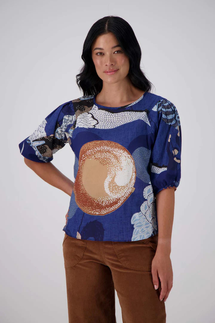 Festival Blouse Blue by Olga De Polga is currently available from Rawspice Boutique, South West Rocks. 