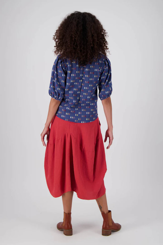 Milwaukee Fiesta Skirt - Burnt Orange by Olga De Polga is currently available from Rawspice Boutique, South West Rocks.