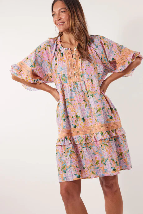 Flora Lace Dress - Sunset Hydrangea by Isle of Mine is currently available from Rawspice Boutique, South West Rocks.
