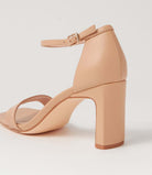 Flowla Nude Leather Sandal Heels by Mollini are currently available from Rawspice Boutique, South West Rocks.