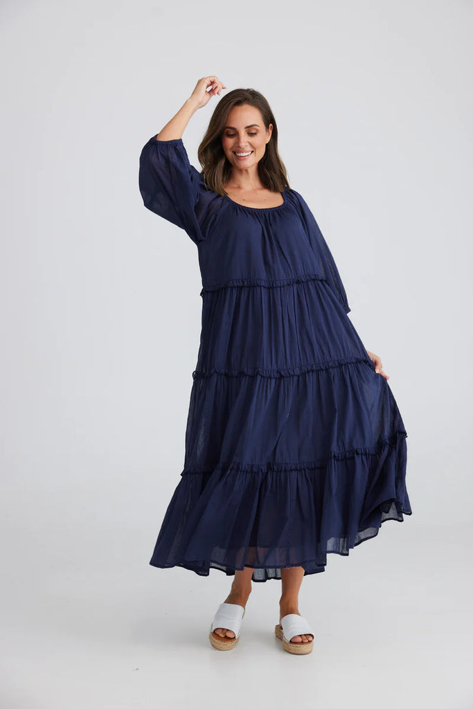 Grenadine Dress - Navy by Holiday is currently available from Rawspice Boutique, South West Rocks. 