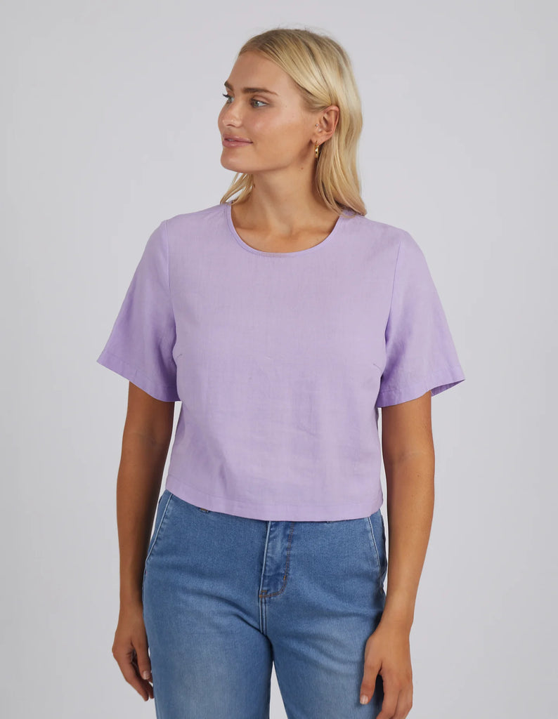 Lilac Juniper Top Periwinkle by Elm is currently available from Rawspice Boutique, South West Rocks.