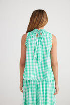 Kelley Top Mint Gingham by Brave & True is currently available at Rawspice Boutique, South West Rocks.