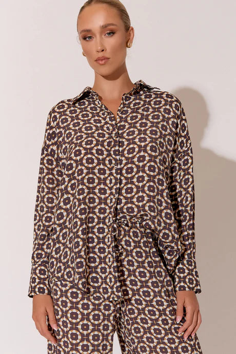 Kendall Geometric Shirt by Adorne is currently available at Rawspice Boutique, South West Rocks.