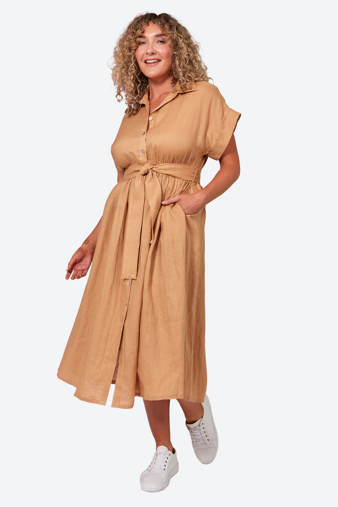 La Vie Shirt Dress Caramel by Eb & Ive is currently available from Rawspice Boutique, South West Rocks. 