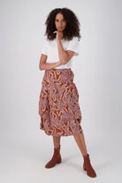 Loveknots Milwaukee Skirt - Caramel by Olga De Polga is currently available from Rawspice Boutique, South West Rocks. 