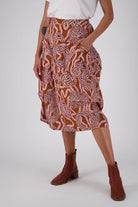 Loveknots Milwaukee Skirt - Caramel by Olga De Polga is currently available from Rawspice Boutique, South West Rocks. 