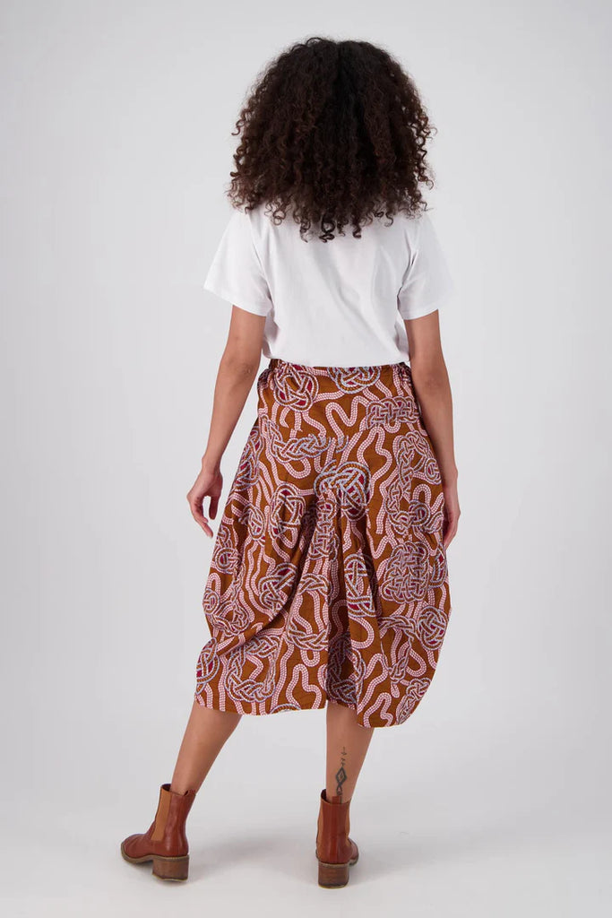 Loveknots Milwaukee Skirt - Caramel by Olga De Polga is currently available from Rawspice Boutique, South West Rocks. 