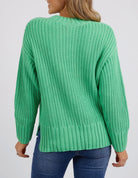 The Meadow Verbena Knit by Elm is currently available at Rawspice Boutique.