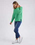 The Meadow Verbena Knit by Elm is currently available at Rawspice Boutique.