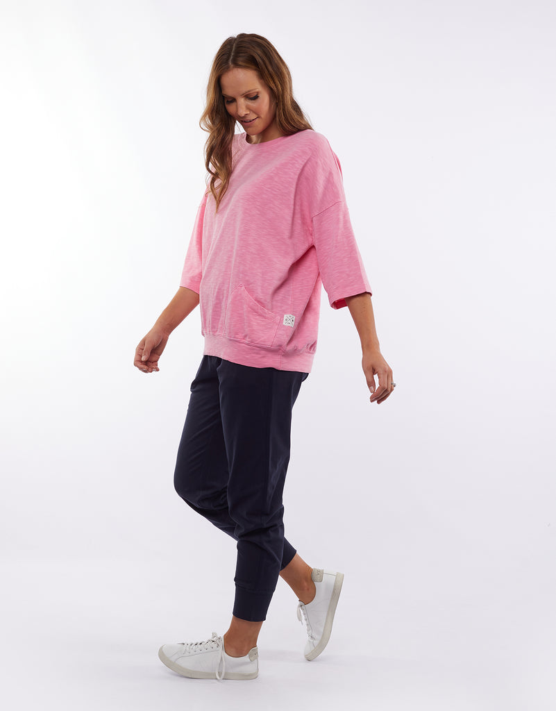 Fundamental Mazie Sweat - Super Pink by Elm is currently available from Rawspice Boutique, South West Rocks.