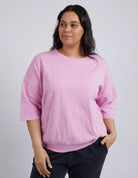 The Lilac Mazie Sweat Sweet by Elm is currently available at Rawspice Boutique.