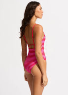 Mesh Effect One Piece Chilli Red by Seafolly is currently available from Rawspice Boutique, South West Rocks. 