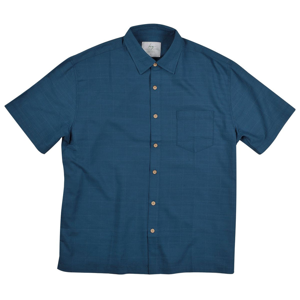 Men's Short Sleeve Bamboo Shirt - Ocean by Kingston Grange is currently available from Rawspice Boutique, South West Rocks.