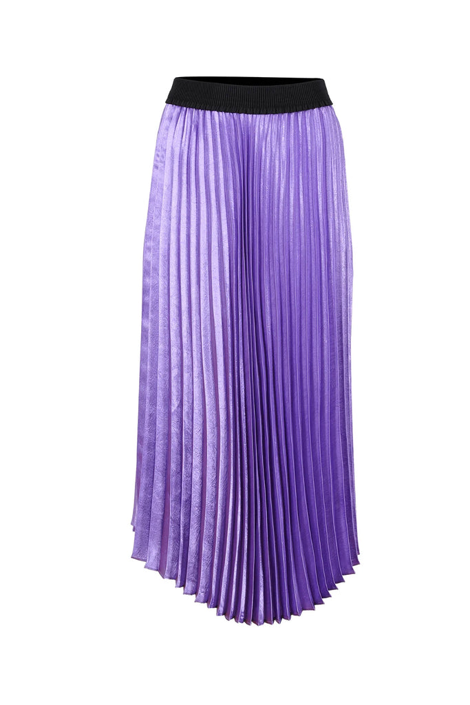 The lilac Tiger Lily Pleated Skirt by Olga de Polga is currently available at Rawspice Boutique.