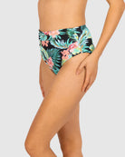 Bermuda High Waist Bikini Pant by Baku is currently available at Rawspice Boutique.