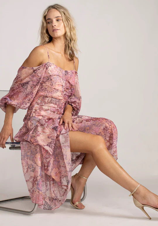The Imagination Phoenix Maxi Dress by THREE OF SOMETHING is currently available at Rawspice Boutique.