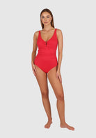 The Cherry Ring Front One Piece by BAKU is available at Rawspice Boutique.