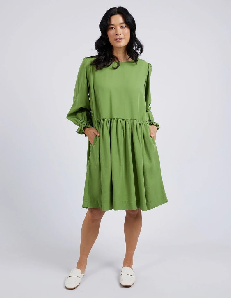 River Dress Jungle Green by Elm is currently available at Rawspice Boutique, South West Rocks. 
