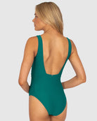 Green swim costume