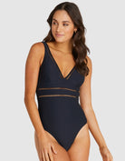 Black one piece swimsuit