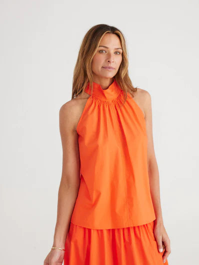 Rose All Day Top - Mandarin by Brave and True is currently available from Rawspice Boutique, South West Rocks. 