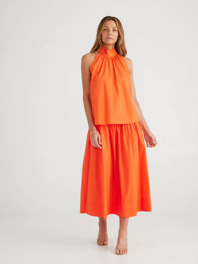 Rose All Day Top - Mandarin by Brave and True is currently available from Rawspice Boutique, South West Rocks. 