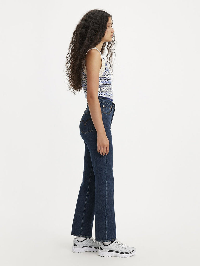 The Salsa Dark Stone WOMEN'S RIBCAGE STRAIGHT ANKLE JEANS by LEVI'S® are currently available at Rawspice Boutique.