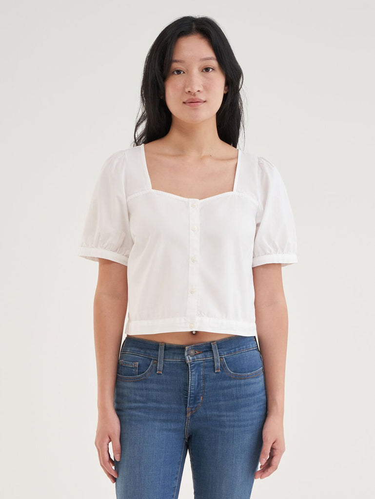 White Simone Top by Levi's is currently available from Rawspice Boutique, South West Rocks. 