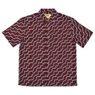 Men’s Short Sleeve Bamboo Shirt – Snake Dreaming, crafted from organically grown bamboo with a loose fit, chest pocket, and coconut-shell look buttons.