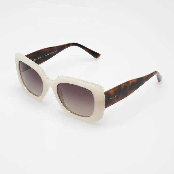 Stella Milky White Sunglasses by Locello is currently available at Rawspice Boutique, South West Rocks.
