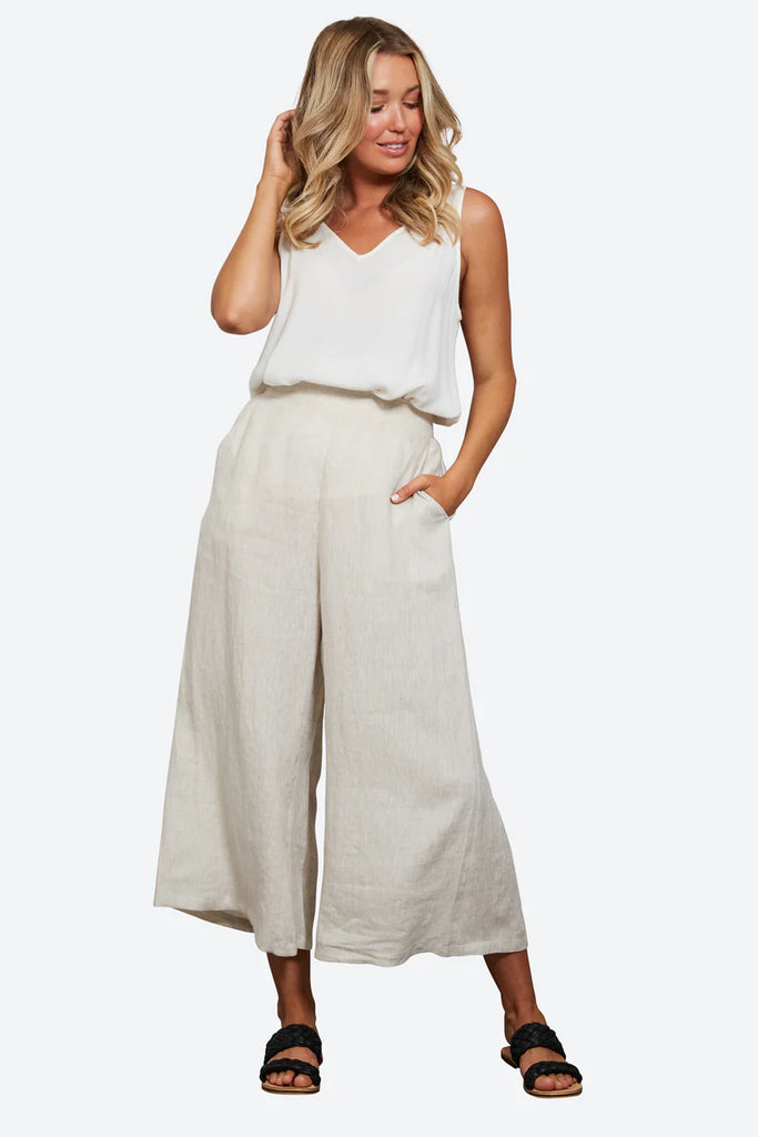 Studio Crop Pant - Tusk by Eb & IVe is currently available from Rawspice Boutique, South West Rocks.