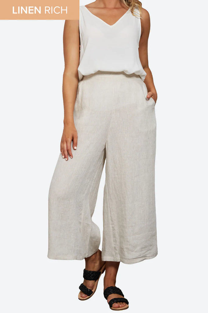 Studio Crop Pant - Tusk by Eb & IVe is currently available from Rawspice Boutique, South West Rocks.