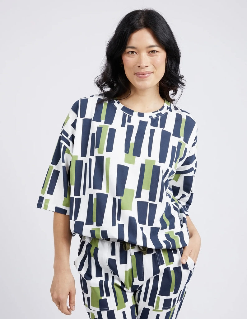 Valley Sweat Geo Print by Elm is currently available at Rawspice Boutique, South West Rocks.