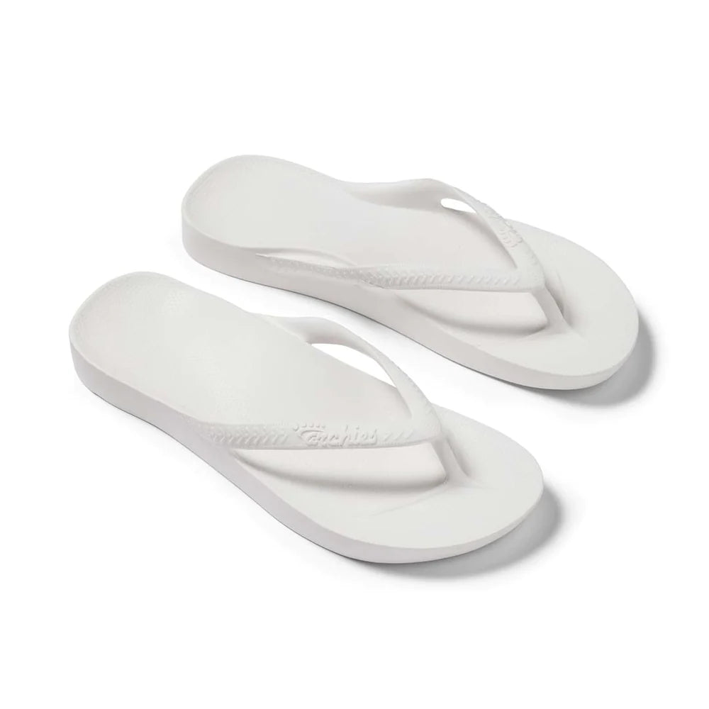 Arch Support Thong - White by Archies is currently available at Rawspice Boutique, South West Rocks. 
