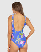 The Electric Amalfi Longline One Piece by Baku is available at Rawspice Boutique.