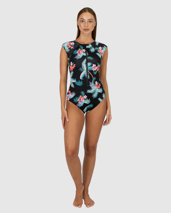 The Black Amalfi Surfsuit by Baku is available at Rawspice Boutique.