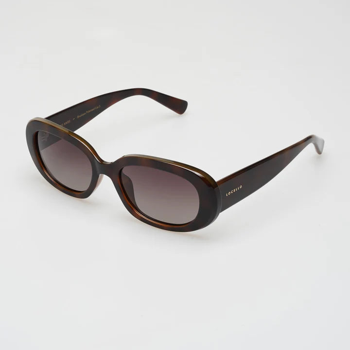 The Brown ANISE Sunglasses by Locello are currently available at Rawspice Boutique.
