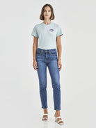  The Blue Wave Mid Women's 312 Shaping Slim Jeans by Levi's® are currently available at Rawspice Boutique.