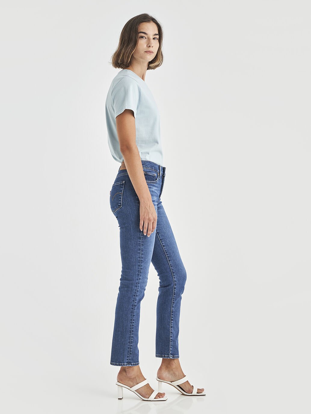  The Blue Wave Mid Women's 312 Shaping Slim Jeans by Levi's® are currently available at Rawspice Boutique.