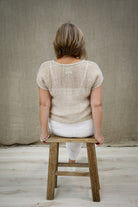 The Brown & Natural Carina Box Top by Rustic Linen is available at Rawspice Boutique.