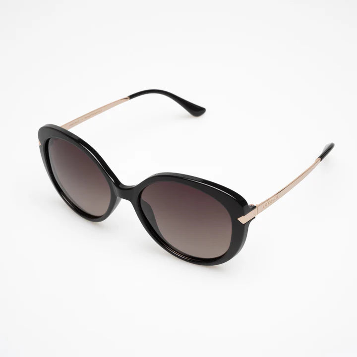 The Black CALLIE Sunglasses by LOCELLO are currently available at Rawspice Boutique.